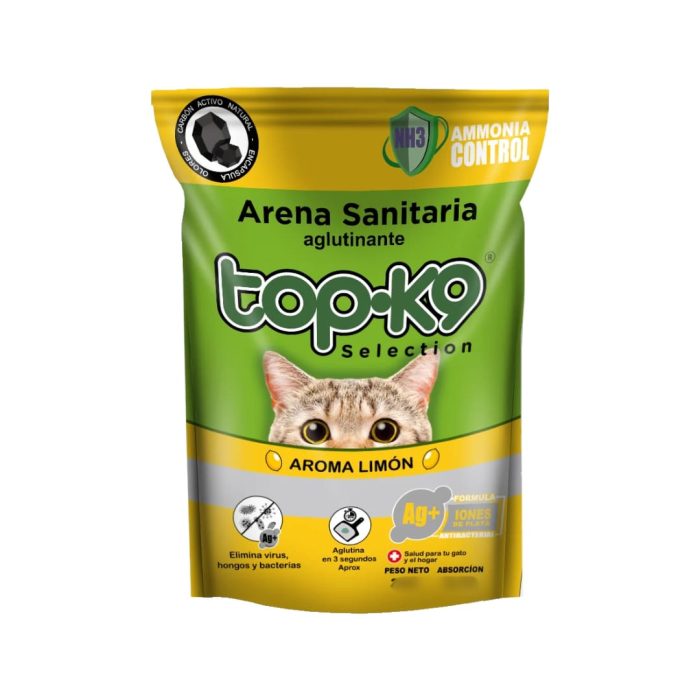 ARENA AGLUTINANTE TOP K9 Iones de plata 25Kg aroma limón