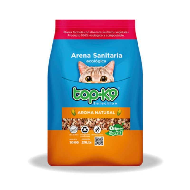 Arena topk9 ecológica aroma natural - 10 Kg