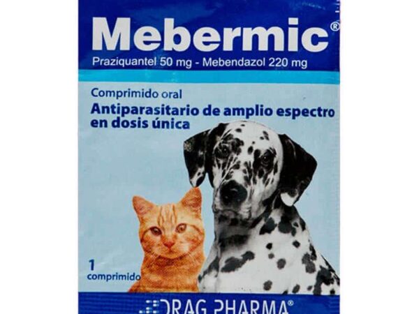 MEBERMIC ANTIPARASITARIO PERRO Y GATO x50und