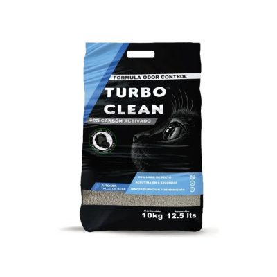 ARENA AGLUTINANTE TURBO CLEAN  TALCO BEBE 10Kg x 2 Unidades