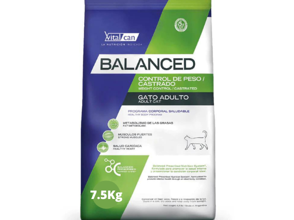 BALANCED GATO CONTROL PESO/CASTRADO 7.5Kg