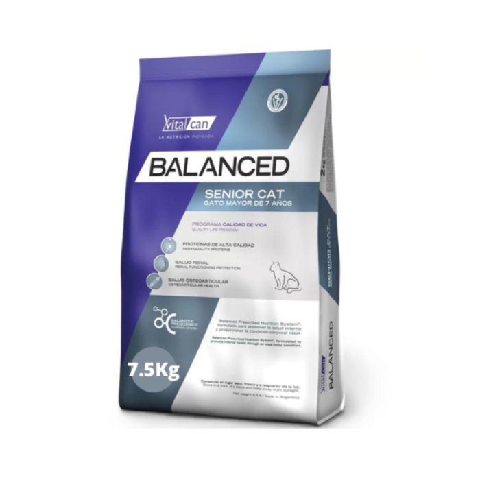 BALANCED GATO SENIOR 7.5Kg