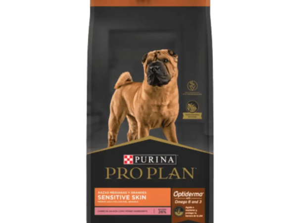 PROPLAN SENSITIVE SKIN RAZA MEDIANA GRANDE 15Kg