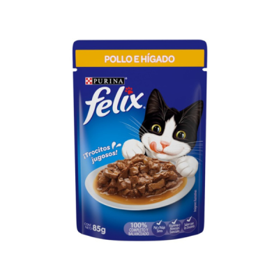 SACHETS FELIX POLLO E HIGADO POR 15 UND