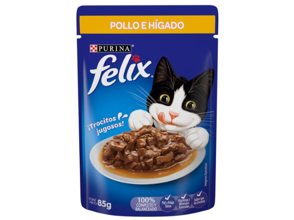 SACHETS FELIX POLLO E HIGADO POR 15 UND