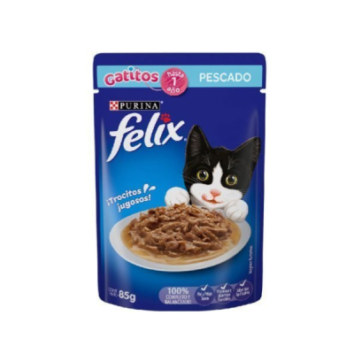 SACHETS FELIX GATITO SABOR PESCADO  x 15 unidades