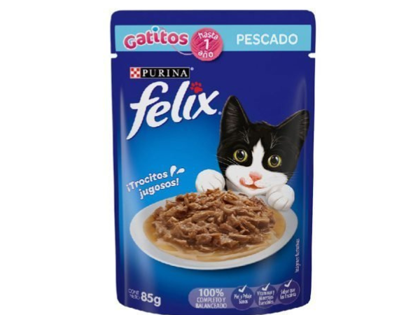 SACHETS FELIX GATITO SABOR CARNE  x15 unidades