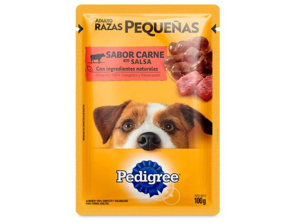 SACHETS PEDIGREE ADULTO RAZA PEQUEÑA CARNE X 12 UNID