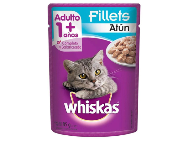 SACHET Whiskas para gatos esterilizados sabor atún 85gr x20 unidades