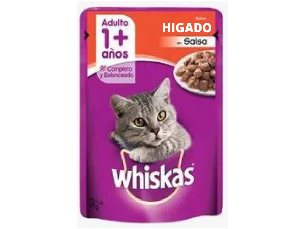 SACHET WHISKAS HIGADO X 20 UNID