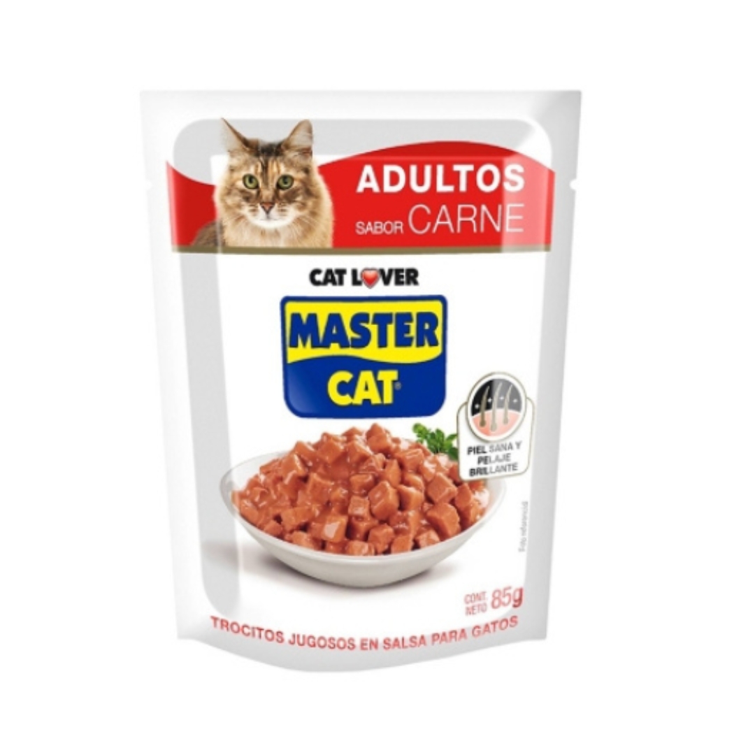 master cat adultos carne (1) SACHETS MASTERCAT CARNE X20 UNID