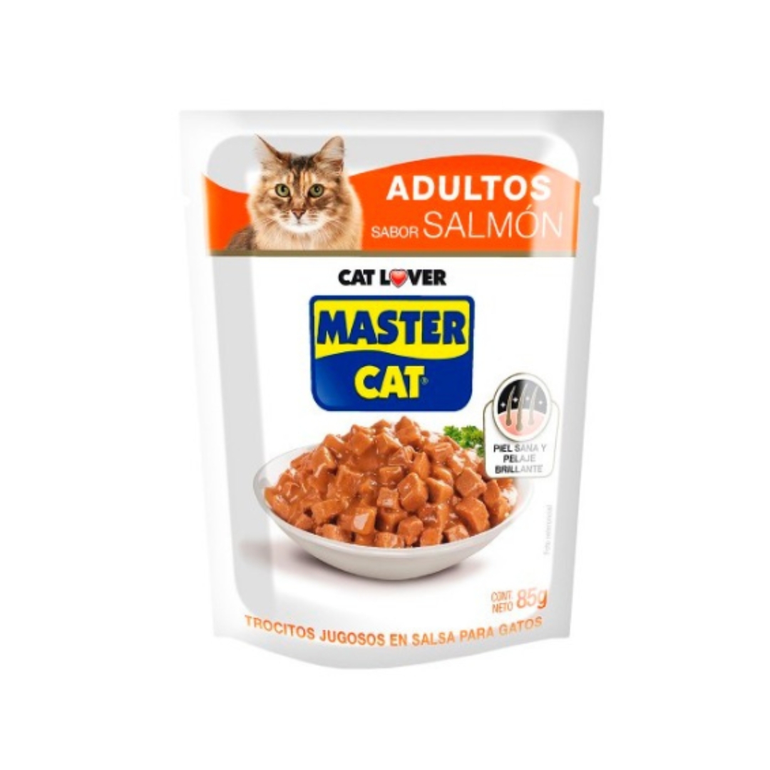 master cat adultos salmon SACHETS MASTERCAT SALMÓN X20 UNID