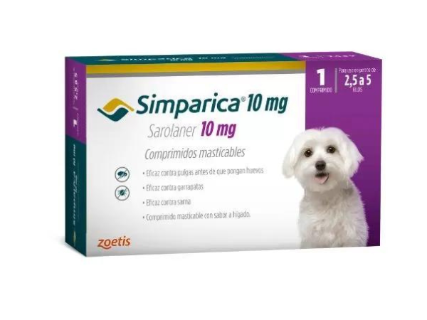 SIMPARICA 2.6 a 5kg 1 COMPRIMIDO