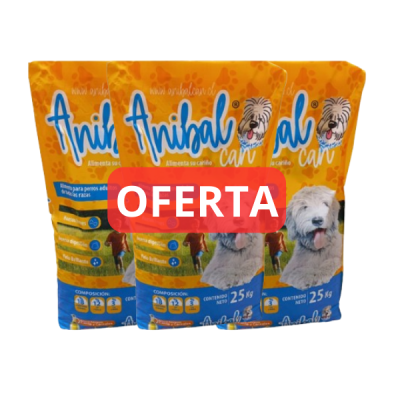 ANIBAL FOOD ADULTO 25kg x10 unidades