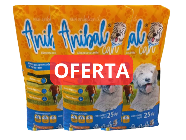 ANIBAL FOOD ADULTO 25kg x10 unidades