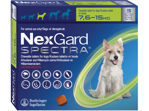 Nexgard Spectra 3 comprimidos 7.6 a 15k