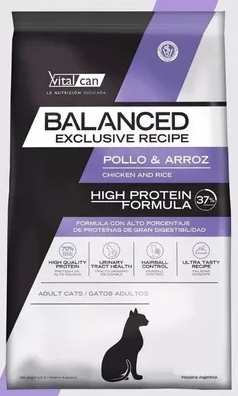 Balanced gato adulto exclusive sabor pollo y arroz    7.5k