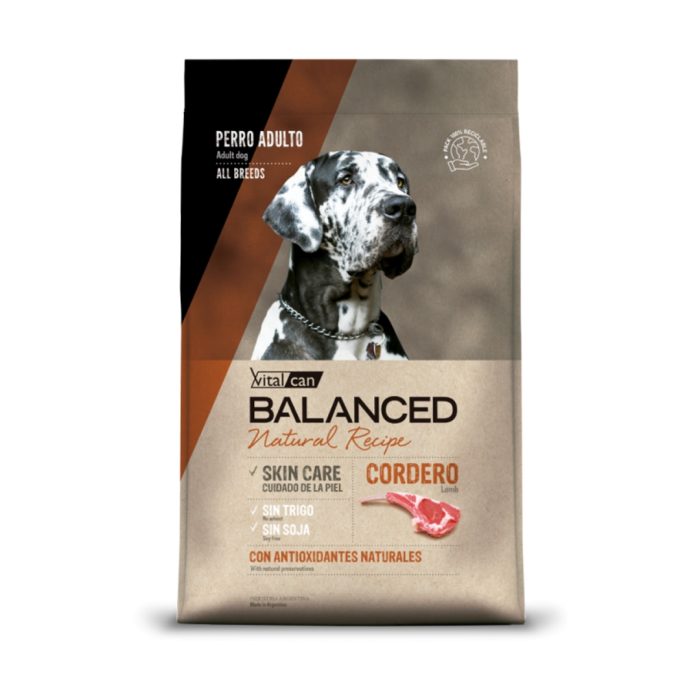 BALANCED NATURAL RECIPE CORDERO ADULTO 15Kg