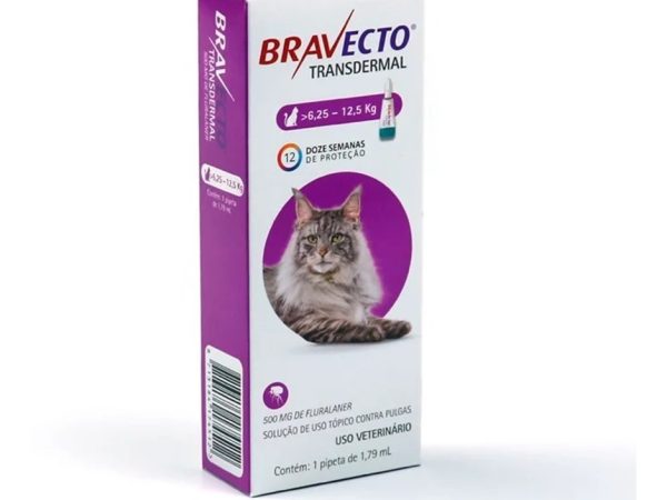 BRAVECTO Pipeta para gatos Spot on de 6.25 a 12.5kg