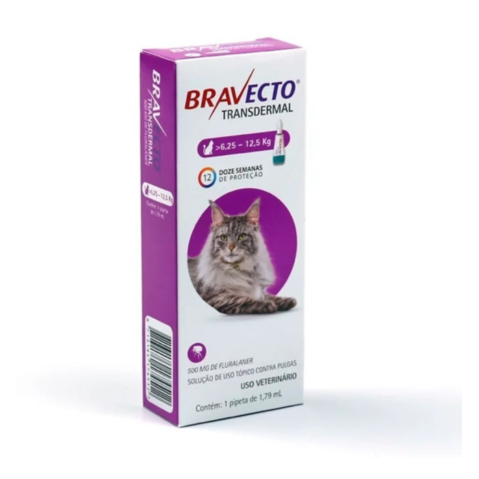 BRAVECTO Pipeta para gatos Spot on de 6.25 a 12.5kg