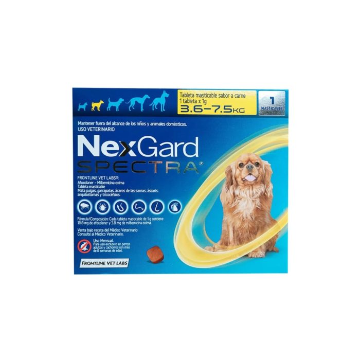 Nexgard Spectra Perros de 3.6 a 7.5kg