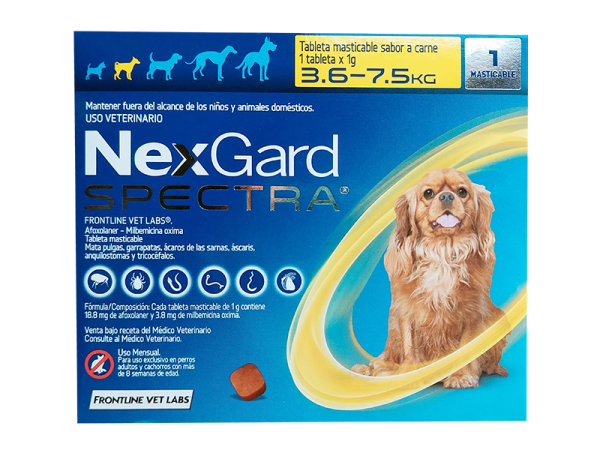 Nexgard Spectra Perros de 3.6 a 7.5kg