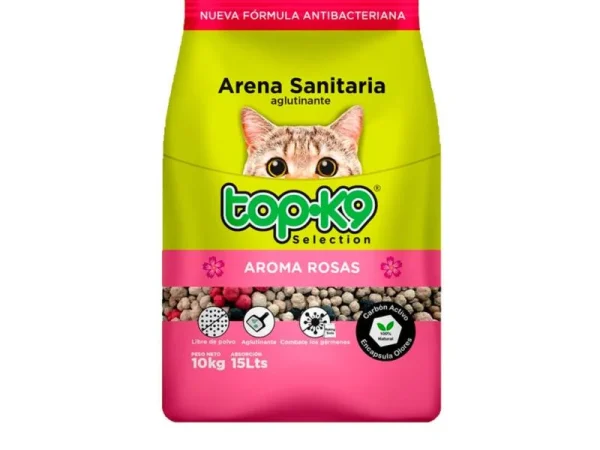 ARENA AGLUTINANTE TOP K9 Aroma Rosas – 10Kg