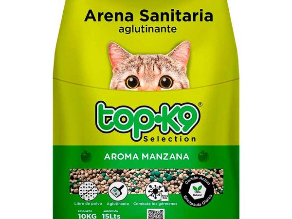 ARENA AGLUTINANTE TOP K9 Aroma Manzana – 10Kg