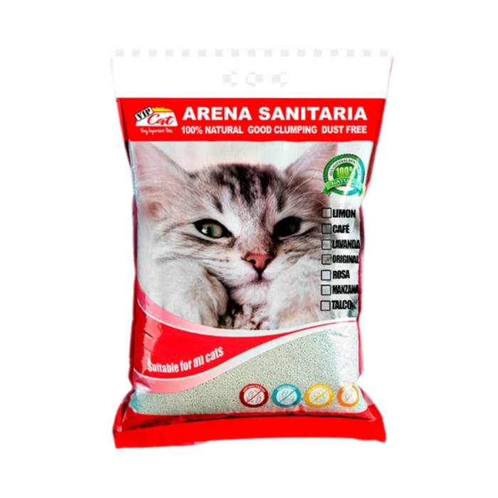 ARENA SANITARIA AGLUTINANTE VIP CAT AROMA TALCO - 20Kg