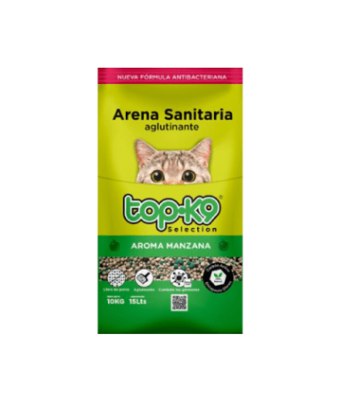 ARENA AGLUTINANTE TOP K9 Aroma Manzana – 20Kg