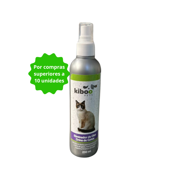 eliminador de olores kiboo gato Eliminador de olor (para gatos) Kiboo Pets 230ml - x10 unidades