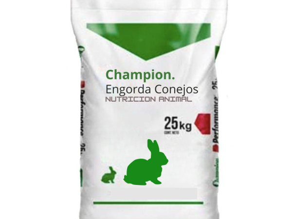 Alimento para conejos para engordar Champion 25kg