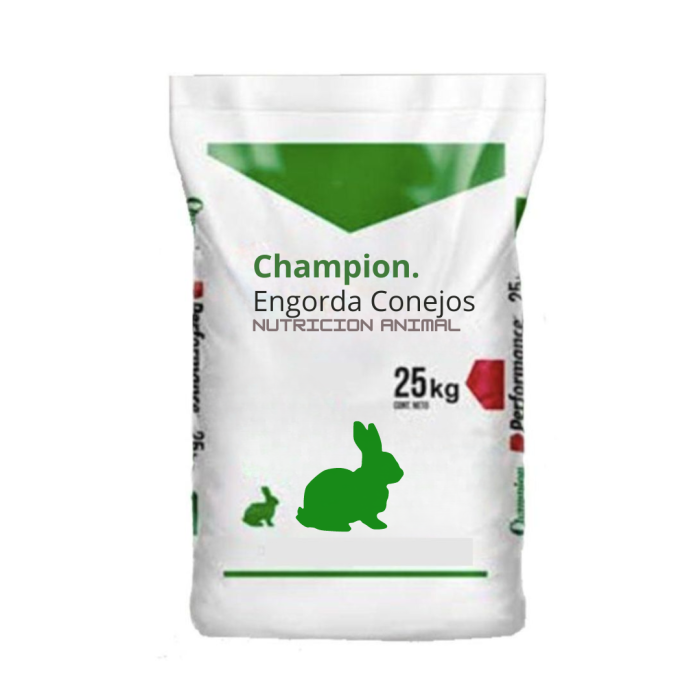 Alimento para conejos para engordar Champion 25kg