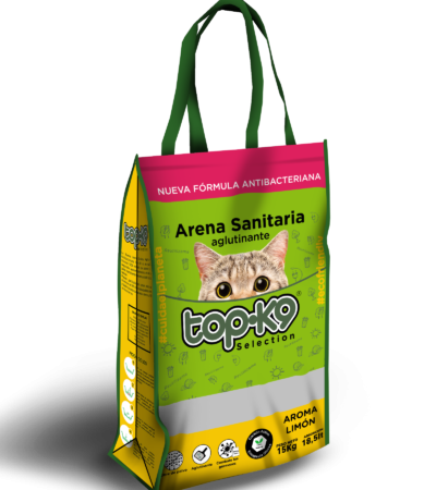 Arena Aglutinante TOP K9 Edición especial en Bolsa Reutilizable – Aroma Limón 15KG