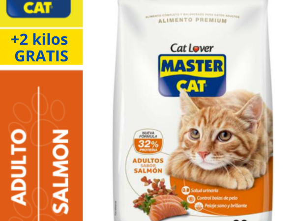 MASTERCAT sabor Salmón 20kg + 2kg GRATIS