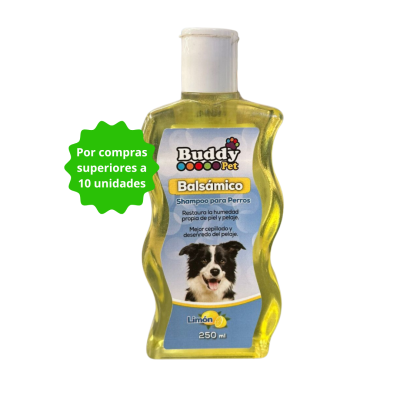 Shampoo Buddy Pets Balsámico 250ml - x10 unidades