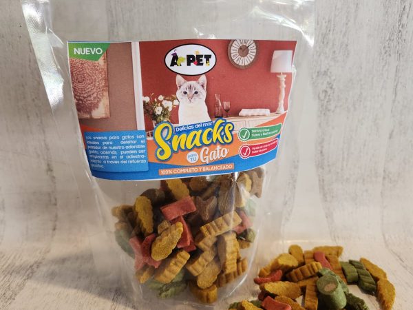 Snack delicias para gatos marca APET 500gr x2 unidades