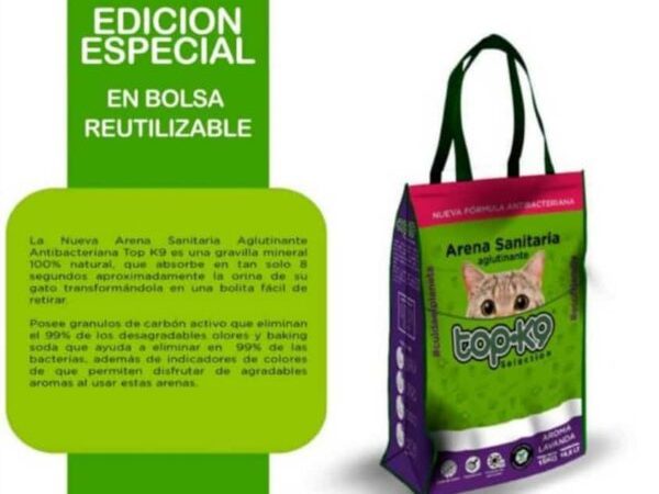 Arena Aglutinante TOP K9 Edición especial en Bolsa Reutilizable – Aroma Lavanda 30kg