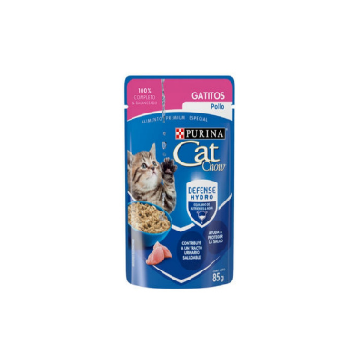 SACHET Catchow para gatitos sabor pollo 85gr x15 unidades