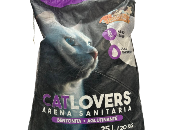 Cat Lovers arena sanitaria aglutinante Aroma lavanda 20kg