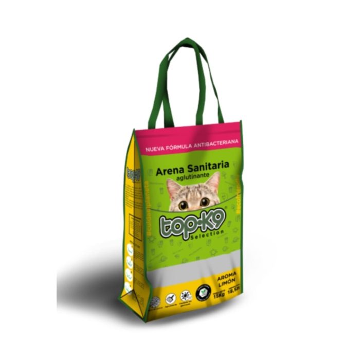 Arena Aglutinante TOP K9 Edición especial en Bolsa Reutilizable - Aroma Manzana 45kg