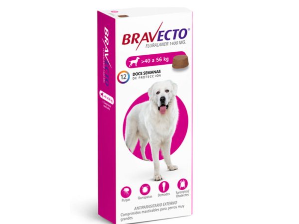 Bravecto en pastillas masticables para perros de 40 a 56kg