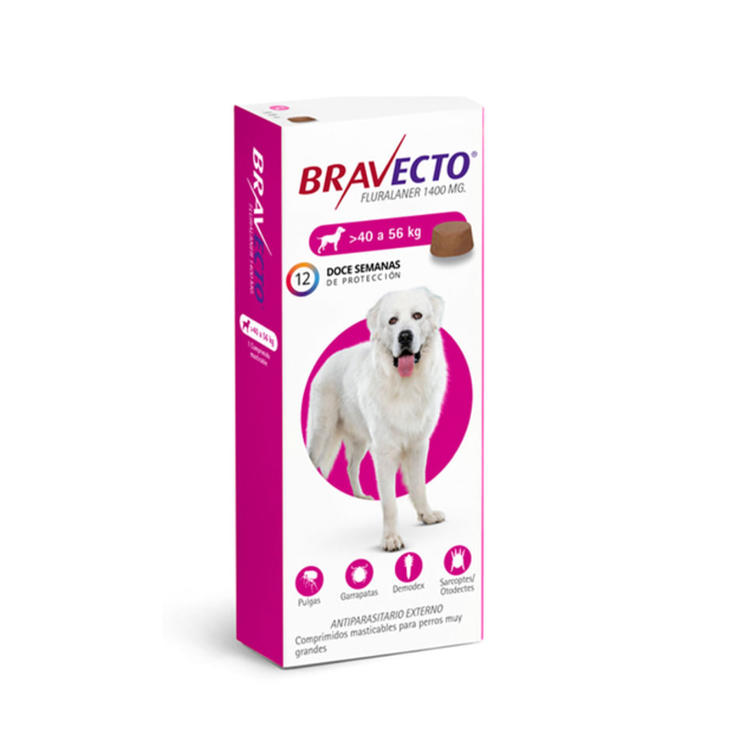 bravecto 40 kg a 56 kg Bravecto en pastillas masticables para perros de 40 a 56kg