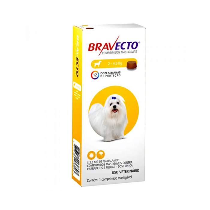 bravecto perro razas pequeñas Bravecto en pastillas masticables para perros 2 a 4.5kg