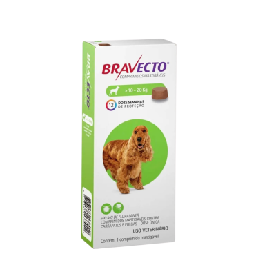 Bravecto en pastillas masticables para perros de 10 a 20kg