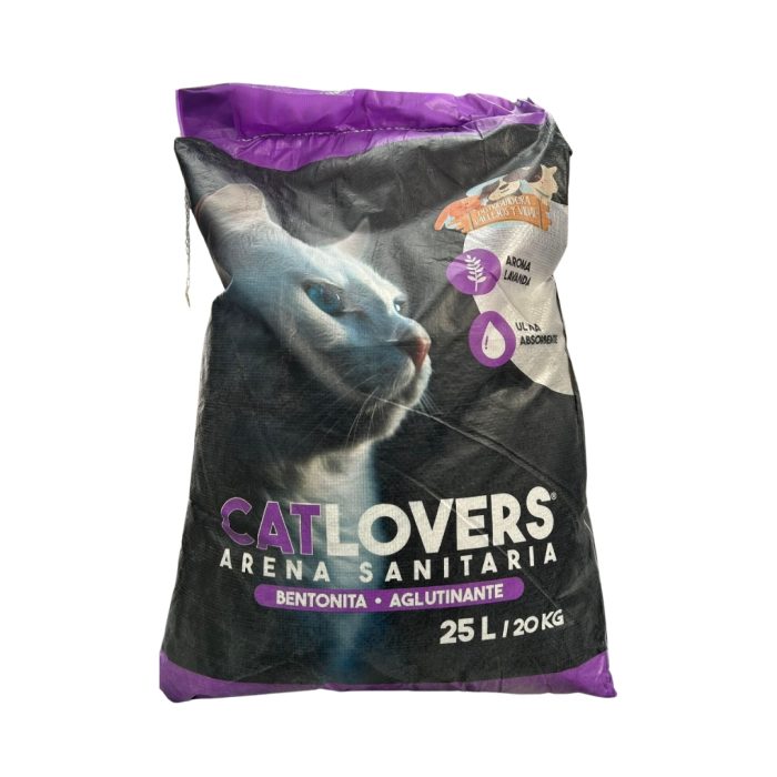 Cat Lovers arena sanitaria aglutinante Aroma lavanda 20kg