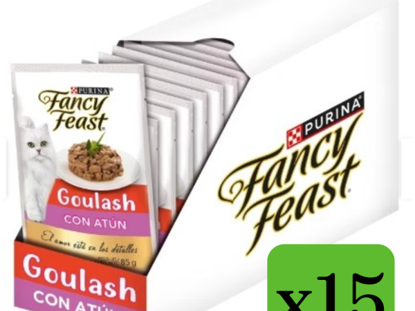 Sachet Fancy Feast Pouch para gatos sabor Goulash atún 85grs x15und