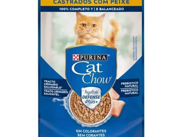 SACHET Catchow para gatos esterilizados sabor pescado 85gr x15 unidades