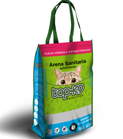 Arena Aglutinante TOP K9 Edición especial en Bolsa Reutilizable – Aroma Talco bebe 30kg