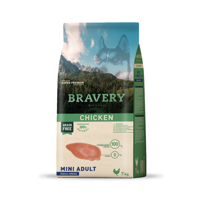 BRAVERY CHICKEN MINI ADULTO SMALL BREED (PERRO) 7KG